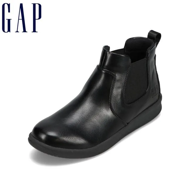 ギャップ GAP GPM22460C メンズ ショート ブーツ 防水 サイド ゴア ゴム 雨 晴雨兼用 シンプル 人気 ブランド ブラック 爆買