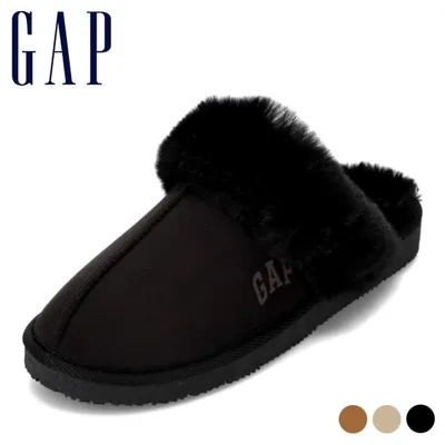 スリッパ サンダル ルームシューズ 撥水 雨 ボア 暖か ムートン シンプル ロゴ ギャップ GAP レディース GPL32202CW