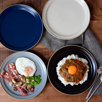 大皿 おしゃれ プレート L 23cm エッジライン Edge line洋食器 お皿 皿 食器 大皿 ワンプレート ディナープレート メインプレート ディナー皿 カフェ食器 爆買