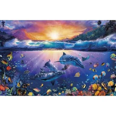 やのまん(Yanoman) 日本製1000ピース ジグソーパズル LASSEN ラッセン トワイライトインパラダイスII (50x75cm)