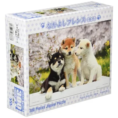 ジグソーパズル やのまん(Yanoman) 日本製300ピース 犬 なかよしフレンズ 柴犬 (26x38cm)