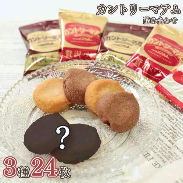 お菓子 詰め合わせ 個包装 不二家 カントリーマアム 3種 24枚 チョコスナック