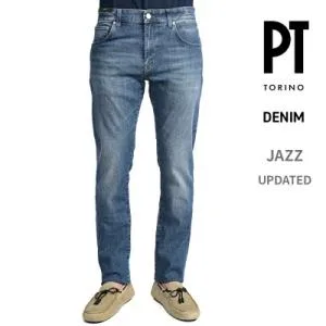 PT TORINO DENIM ピーティートリノデニム / JAZZ UPDATED デニムジーンズ 5ポケット ストレッチパンツ コットン ブルー / セール