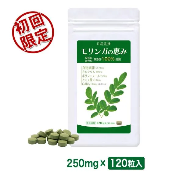 モリンガの恵み サプリメント モリンガ100% 120粒入 1袋 30日分 無添加 初回限定2袋まで999円 大日ヘルシーフーズ