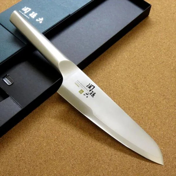 包丁 三徳包丁 16.5cm (165mm) 関の刃物 貝印 関孫六 10000ST 三層鋼 オールステンレス 両刃 日本製