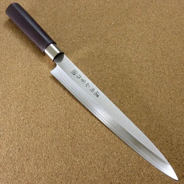 包丁 刺身包丁 20.5cm (205mm) 関の刃物 濃州正宗作 ステンレス 片刃 右利き 柳葉包丁 刺身を切る 日本製