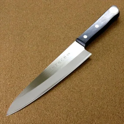 包丁 牛刀 18cm (180mm) 関の刃物 濃州孫六作 モリブデンステンレス 両刃 万能包丁 洋包丁 肉切り 日本製