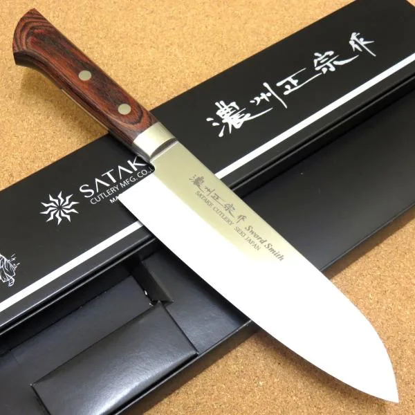 包丁 三徳包丁 17cm (170mm) 関の刃物 濃州正宗作 割込 ステンレス鋼 両刃 万能包丁 文化包丁 日本製