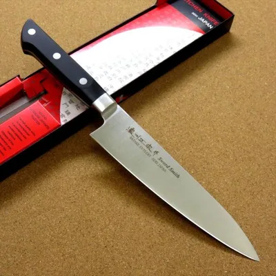 包丁 牛刀 18cm (180mm) 関の刃物 濃州正宗作 ステンレス刃物鋼 本通し 両刃 万能包丁 洋包丁 日本製