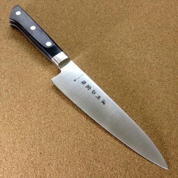 包丁 牛刀 18cm (180mm) 関の刃物 濃州正宗作 モリブデンステンレス 口金 両刃 万能包丁 洋包丁 日本製