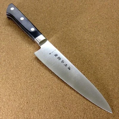 包丁 牛刀 18cm (180mm) 関の刃物 濃州正宗作 モリブデンステンレス 口金 両刃 万能包丁 洋包丁 日本製