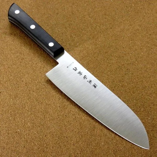 包丁 三徳包丁 17cm (170mm) 関の刃物 濃州正宗作 モリブデンステンレス 両刃 万能包丁 文化包丁 日本製