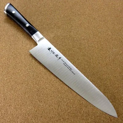 包丁 牛刀 21cm (210mm) 関の刃物 濃州正宗作 モリブデンステンレス 共口金 両刃 万能包丁 洋包丁 日本製