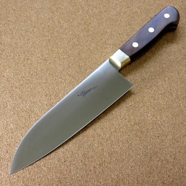 包丁 三徳包丁 17cm (170mm) 関の刃物 Proline ステンレス 真鍮口金 両刃 万能 文化包丁 日本製 在庫処分