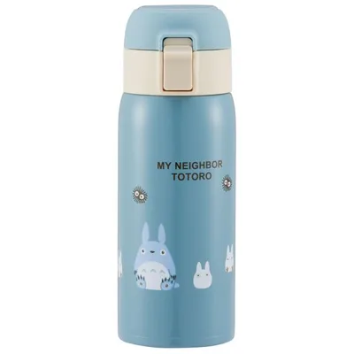 スケーター 水筒 ワンタッチ ストロー ボトル 350ml ステンレス 保冷 大人 子供 かわいい STOT3ST となりの トトロ totoro ジブリ 女性 レディース