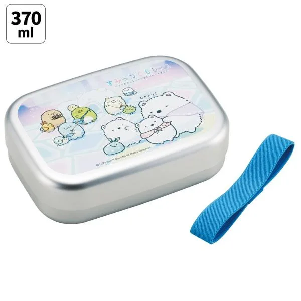 スケーター アルミ 弁当箱 中子 付 子供 370ml ランチベルト 付き 保温庫 対応 skater ALB5NV すみっコぐらし すみっこ ぐらし 女の子 女子