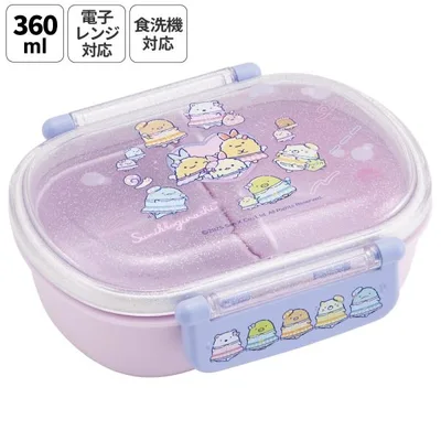 スケーター お弁当箱 子供 360ml 日本製 食洗機対応おかずがつぶれにくいドーム型ふた skater QAF2BA すみっコぐらし 夢みるしっぽず すみっこ ぐらし 女子