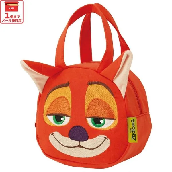 スケーター ランチバッグ キッズ お弁当かばん ミニトート かわいい おしゃれ skater KNBD1 ズートピア ニック ディズニー Disney