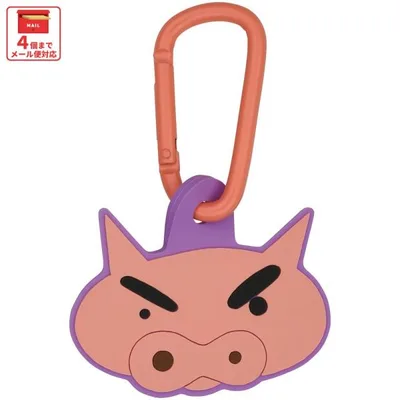 スケーター マスコット 付き カラビナ キーホルダー かわいい 目印 キャラクター skater ZELK1 ぶりぶりざえもん クレヨンしんちゃん クレしん