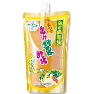 とり野菜みそ まつや 500g 味噌 スタンドパック キャップ付