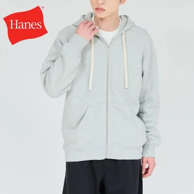 Hanes ヘインズ SWEATS MOKU スウェットジップアップフーディー HM4CE009 【 長袖 トップス パーカー アウトドア 】