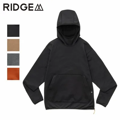 RIDGE MOUNTAIN GEAR リッジマウンテンギア Power Stretch Pull Hoodie パワーストレッチプルフーディ 【 パーカー プルオーバー 通気 保温 吸湿速乾 軽量 】