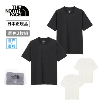 THE NORTH FACE ザ・ノース・フェイス S/S FD Pack Tee ショートスリーブフラッシュドライパックティー NT32542【 Tシャツ 半袖 吸汗 速乾 2枚組 綿100% 】