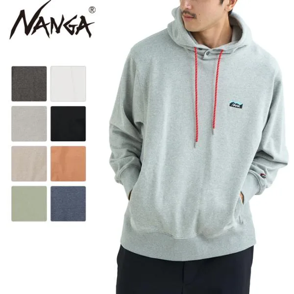 NANGA ナンガ ECO HYBRID MINI BOX LOGO EMBROIDERY SWEAT HOODIE エコハイブリッドミニボックスロゴエンブロイダリーパーカー【 長袖 フード スウェット 】