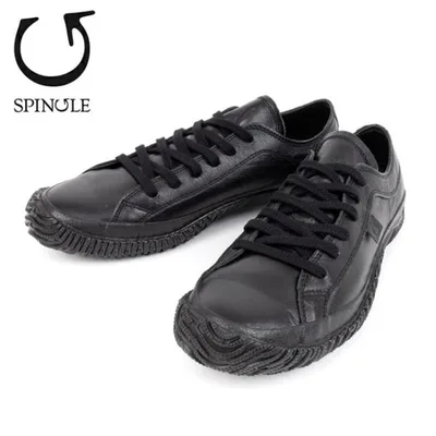 【サイズ交換送料無料】SPINGLE MOVE スピングルムーブ SP-110 Black/Black SP-110-145 【 靴 スニーカー ローカット カンガルーレザー 】