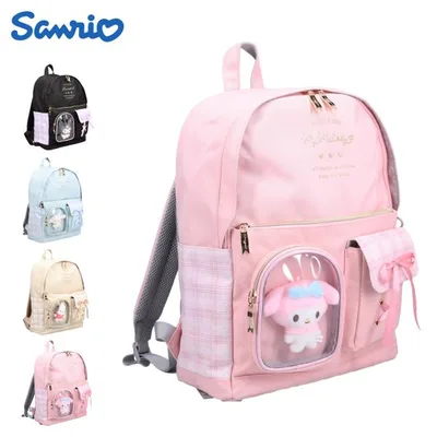 サンリオ Sanrio リュック バッグ バックパック クロミ シナモロール ポチャッコ マイメロ レディース 17L 軽量 通勤 通学 小学生 デイパック 253338