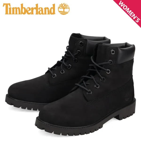 ティンバーランド Timberland ブーツ 6INCH WATERPROOF BOOTS レディース 6インチ プレミアム ウォータープルーフ ブラック 12907