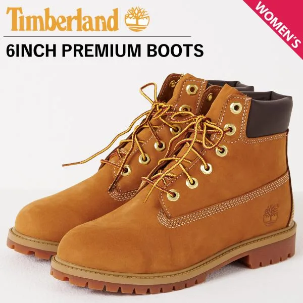 ティンバーランド Timberland ブーツ キッズ レディース JUNIOR 6INCH PREMIUM WATERPROOF BOOTS 6インチ プレミアム イエロー 12909