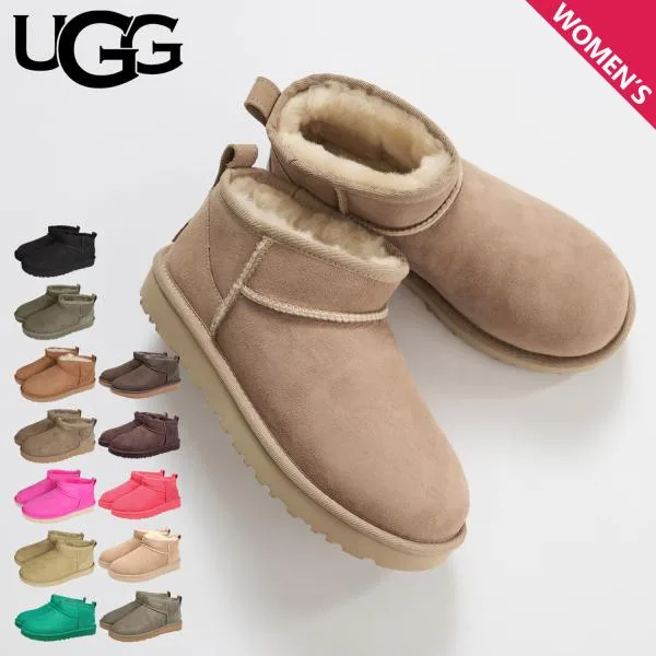 UGG アグ ムートンブーツ クラシック ウルトラ ミニ レディース シープスキン CLASSIC ULTRA MINI 1116109
