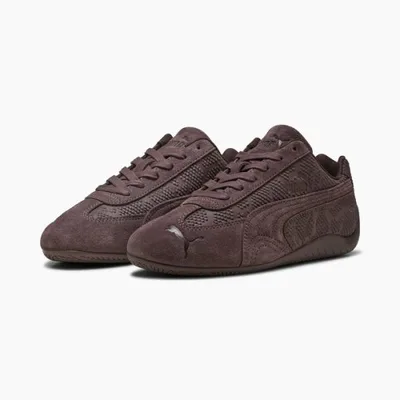 毎日発送 プーマ スピードキャット パイソン PUMA SPEEDCAT PYTHON 407705-01 レディース スニーカー ブラウン スエード 蛇柄 型押し