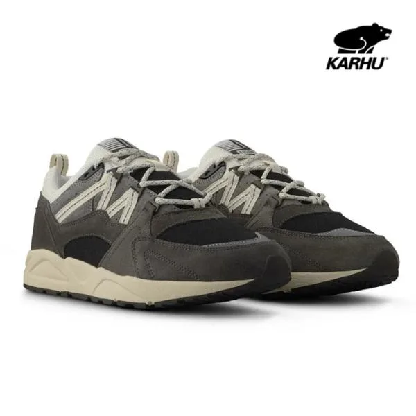 カルフ スニーカー レディース メンズ フュージョン2.0 KARHU FUSION 2.0 グレー スエード ナイロン レザー F804208