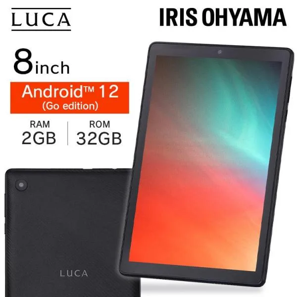 タブレット 8インチ android12 タブレット本体 アンドロイド wi-fiモデル 片手 スリム TE083M3N1 アイリスオーヤマ 一人暮らし 新生活 *