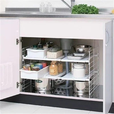 シンク下収納 キッチン用品 調味料ラック キッチンラック シンク下収納ラック キッチン下収納 伸縮式 ラック 一人暮らし アイリスオーヤマ