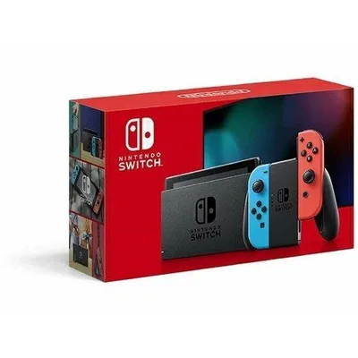 訳アリ品 Nintendo Switch スイッチ 本体 Joy-Con (L) ネオンブルー/ (R) ネオンレッド 2019年8月発売モデル(バッテリー強化版) 【ラッピング対応可】 R-LOGI