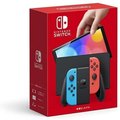 【訳あり】任天堂 Nintendo Switch 本体 (有機ELモデル) Joy-Con(L)ネオンブルー/(R)ネオンレッド 【ラッピング対応可】 R-LOGI