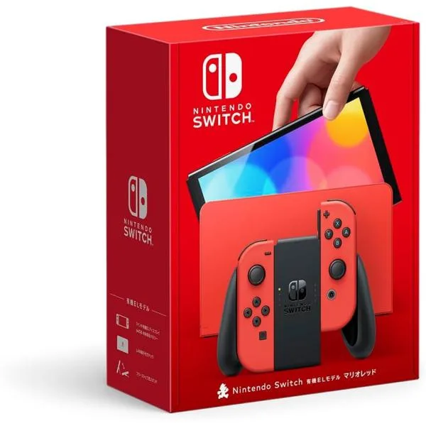 【訳あり】Nintendo Switch ニンテンドー スイッチ 本体 有機EL マリオレッド 任天堂 【ラッピング対応可】 R-LOGI