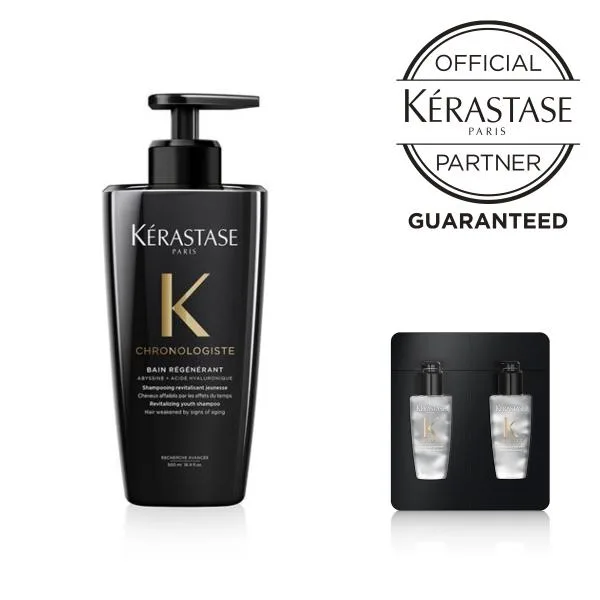 ラスターゼ CH バン クロノロジストR 500ml シャンプー ショッピングバック付き KERASTASE 黒