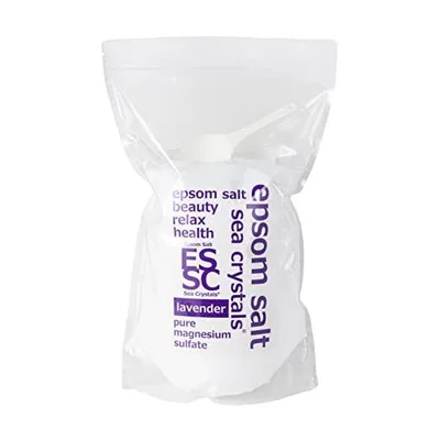 シークリスタルス エプソムソルト ラベンダーの香り 2.2kg 約14回分 入浴剤 計量スプーン付 浴用化粧品 日本製