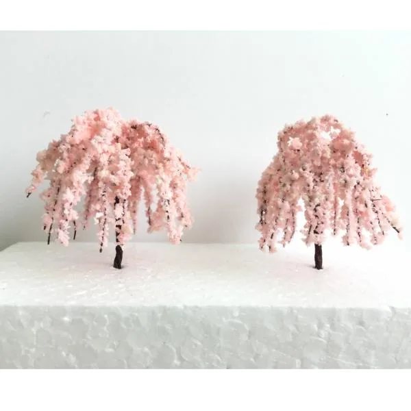 樹木 ワイヤー 5cm しだれ桜 ジオラマ 鉄道模型 桜 木 takeda
