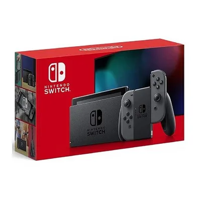 【新品】【即納】 Nintendo Switch 本体 (ニンテンドースイッチ) Joy-Con(L)/(R) グレー(バッテリー持続時間が長くなったモデル) 任天堂 ゲーム機