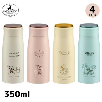 ディズニー ステンレス ボトル DISNEY MP パーソナルボトル 350ml 全4種 ミッキー ミニー プーさん スティッチ CAPTAINSTAG