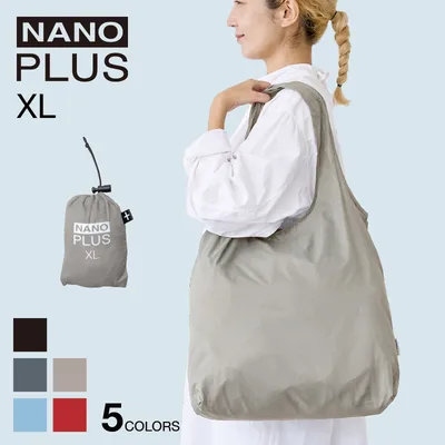 エコバッグ NANOPLUS XL ナノプラス 大容量タイプ 折り畳み コンパクト 旅行 小さい マイバッグ 強い 買い物袋 折りたたみ 正規品 爆買