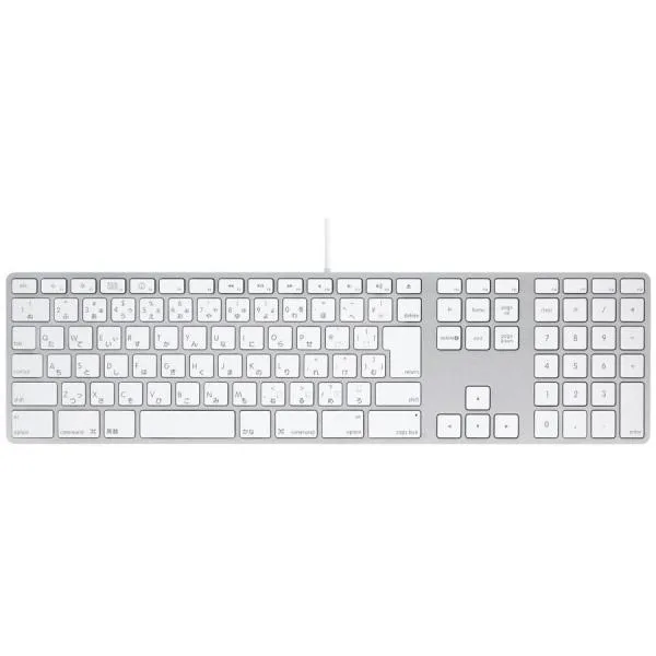 中古 アップル 純正 Apple Keyboard A1243 (テンキー付き) 日本語USBキーボード&英語キーボード 二種類あり 動作保証