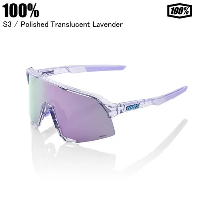 100% ワンハンドレッド S3 エススリー Polished Translucent Lavender 60005-00004 100%サングラス 野球 ロード 自転車ST