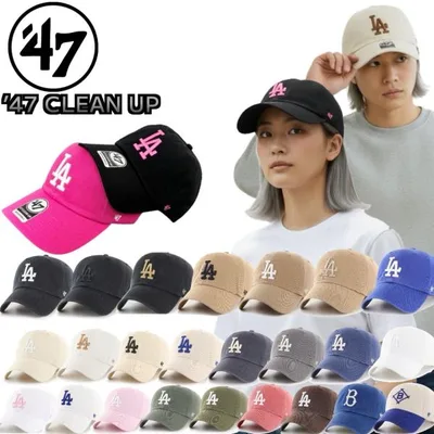 47 フォーティー セブン キャップ 帽子 RGW12GWS ドジャース LA ベースボールキャップ クリーンナップ 柔らか コットン 47BRAND DODGERS CLEAN UP