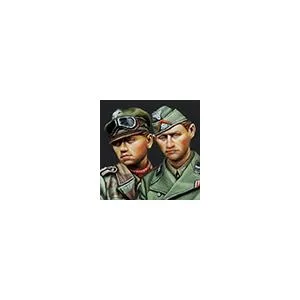 アルパインミニチュア レジンフィギュア 1/35 WWII ドイツ武装親衛隊 戦車兵 2体セット AM35147